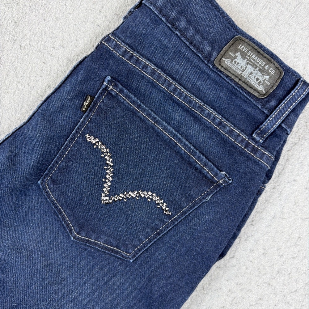 Levis 512 Perfectly Slimming Bootcut Jeans Women's 10M Dark Wash Stretch 2010's